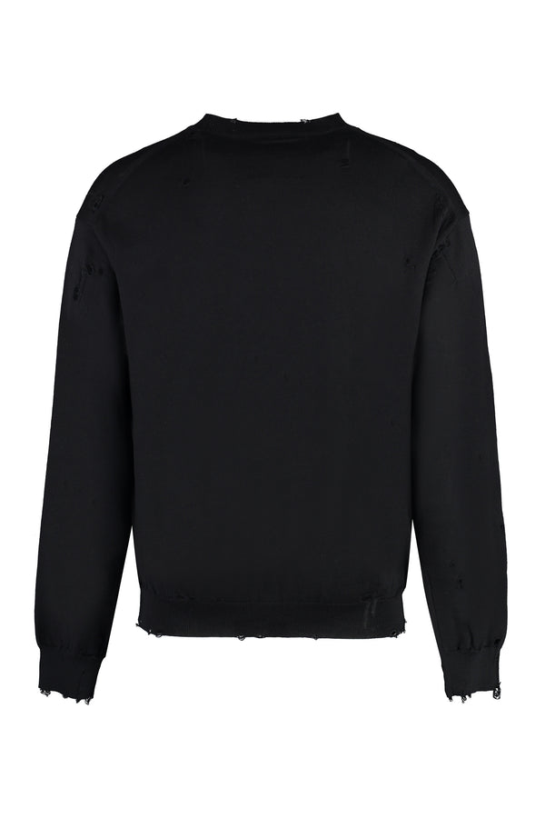 Crew-neck wool sweater-1